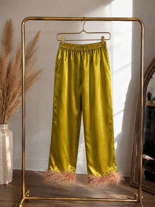 The Olive Muse | Satin Feather